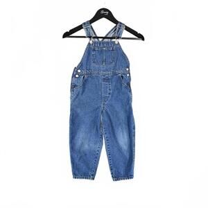 Vintage Sprockets 4T Kids Denim Overalls Blue Jeans